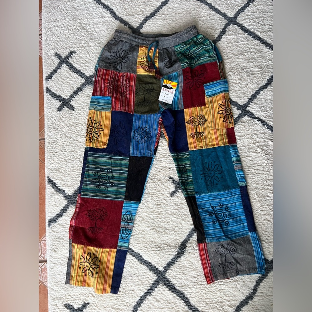 Rising International patchwork pants